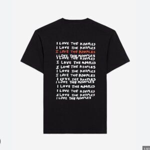 The Kooples “I Love Kooples” Black Graphic T-Shirt | Size XXL | Slim Fit NWT